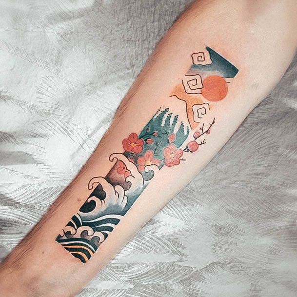 Girls Cloud Tattoo Designs