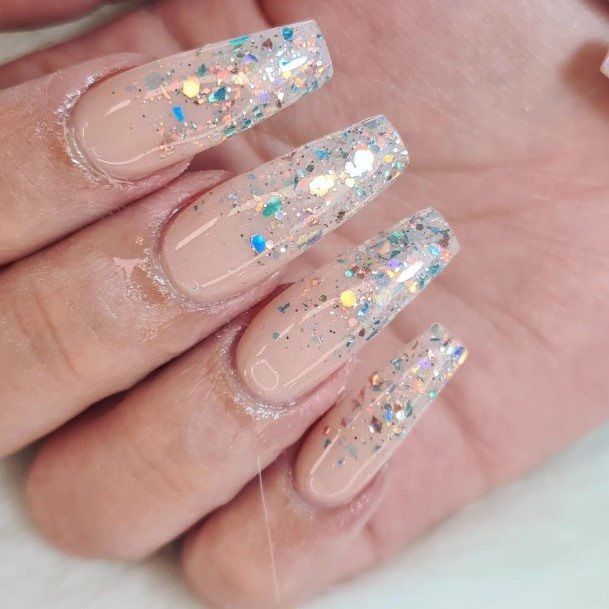 Girls Confetti Nail Ideas