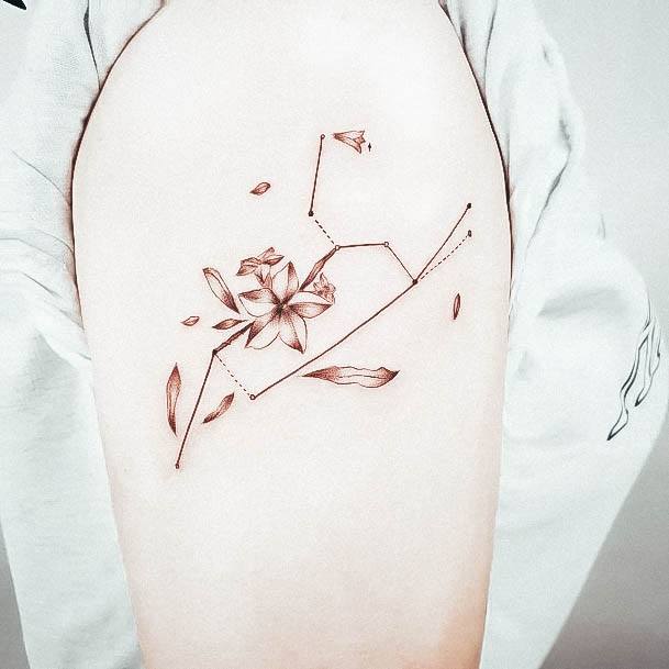 Girls Constellation Tattoo Designs