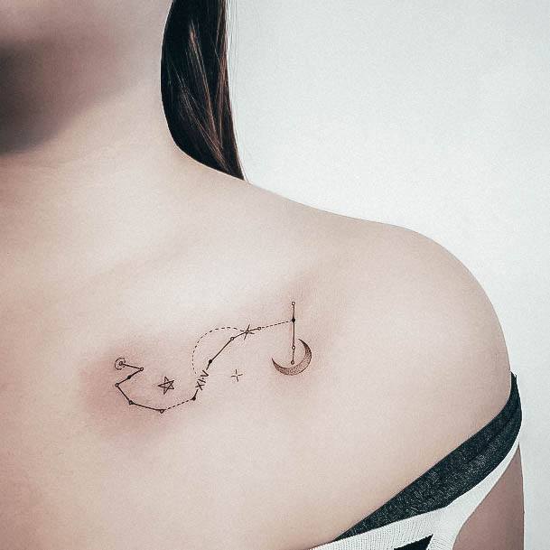 Girls Constellation Tattoo Ideas