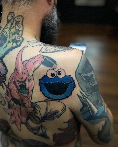 Girls Cookie Monster Tattoo Ideas