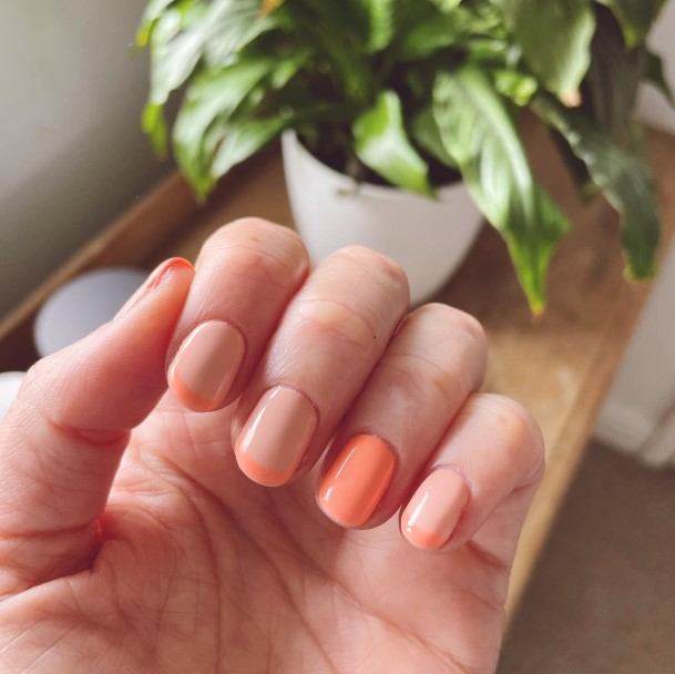 Girls Coral Nail Ideas