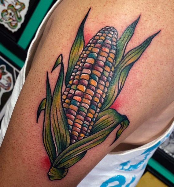 Girls Corn Tattoo Ideas