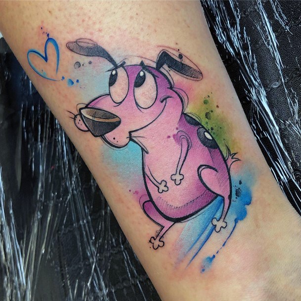 Girls Courage The Cowardly Dog Tattoo Designs