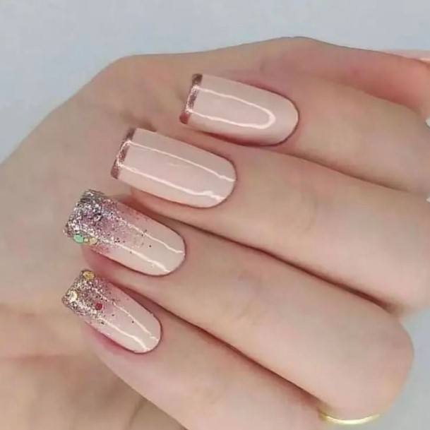 Girls Cream Nail Ideas