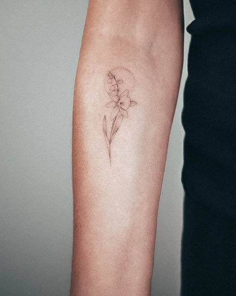 Girls Daffodil Tattoo Ideas