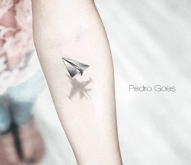 Girls Designs Airplane Tattoo