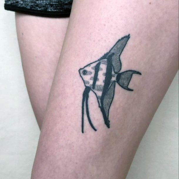 Girls Designs Angel Fish Tattoo