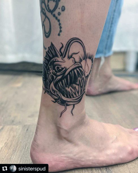 Girls Designs Anglerfish Tattoo