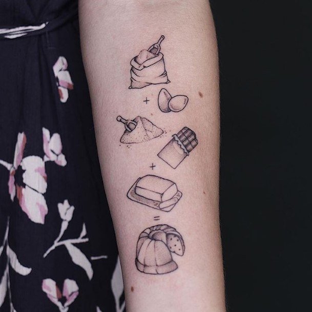 Girls Designs Baking Tattoo