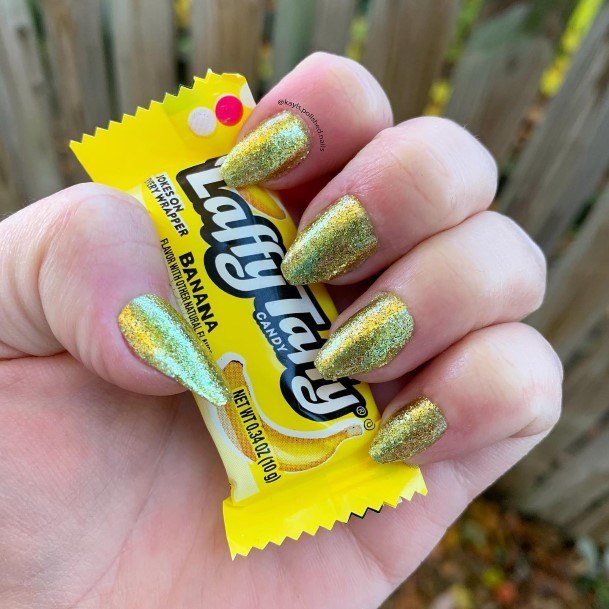 Girls Designs Banana Nail