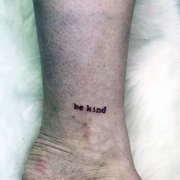 Girls Designs Be Kind Tattoo