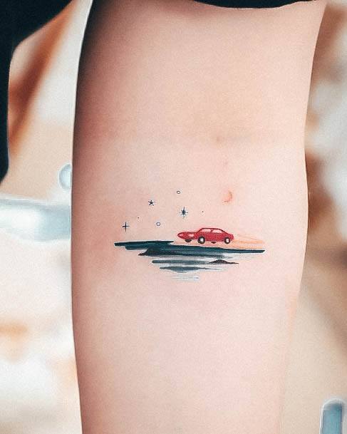 Girls Designs Beach Tattoo