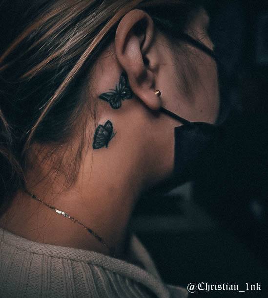 Girls Designs Black And White Tattoo