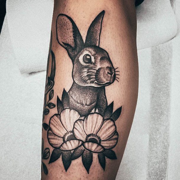 Girls Designs Bunny Rabbit Tattoo