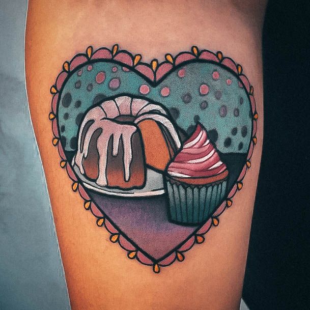 Girls Designs Cake Tattoo