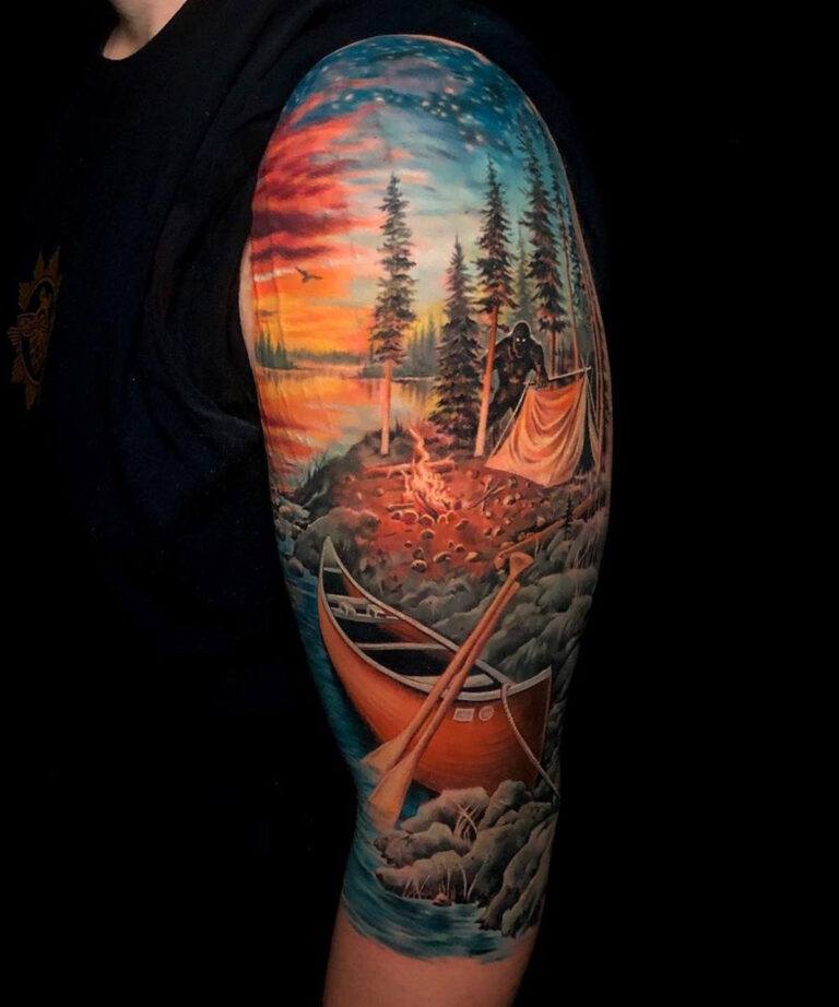 Girls Designs Campfire Tattoo