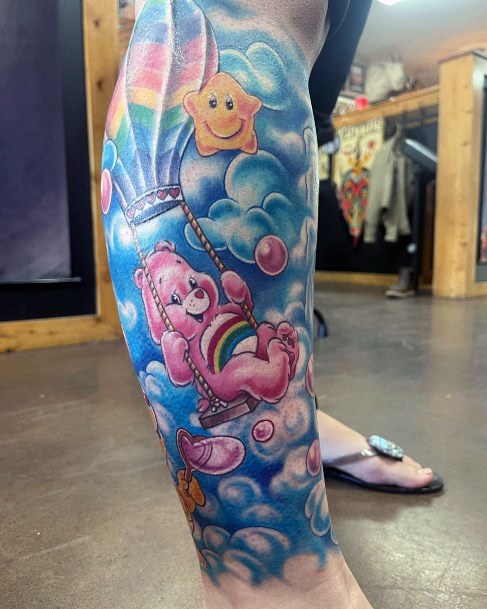 Girls Designs Carebears Tattoo