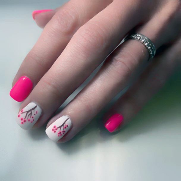 Girls Designs Cherry Blossom Sakura Nail