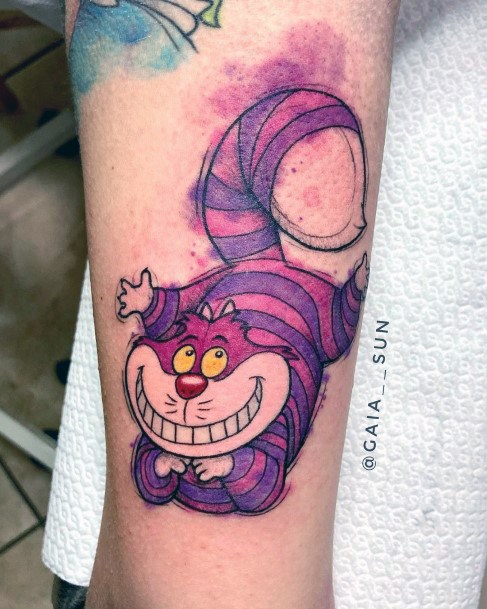 Girls Designs Cheshire Cat Tattoo