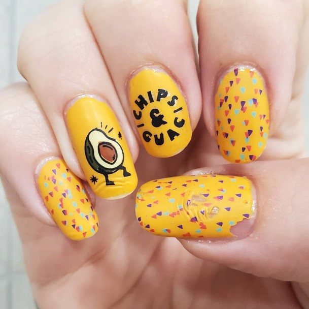 Girls Designs Cinco De Mayo Nail