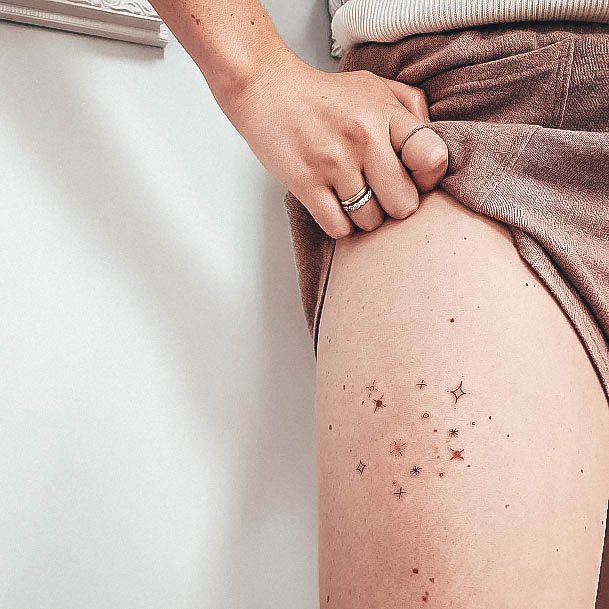 Girls Designs Constellation Tattoo