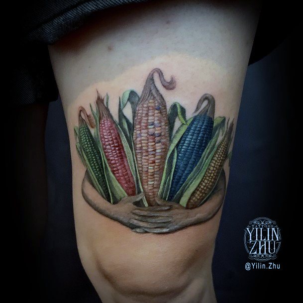 Girls Designs Corn Tattoo