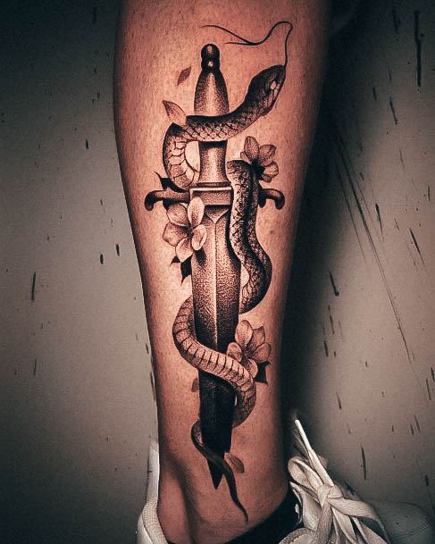 Girls Designs Dagger Tattoo