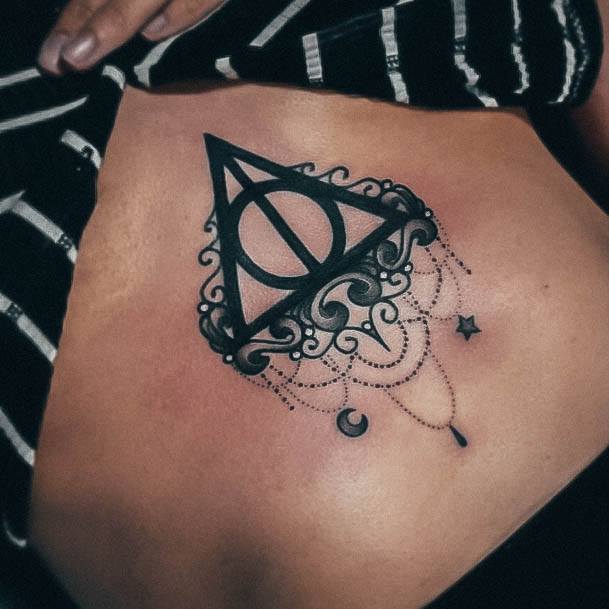 Girls Designs Deathly Hallows Tattoo