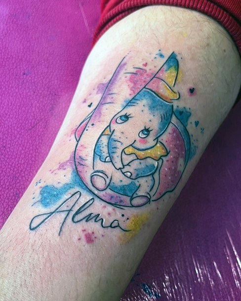 Girls Designs Dumbo Tattoo