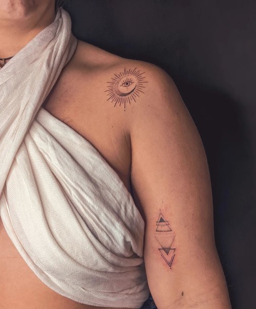 Girls Designs Evil Eye Tattoo