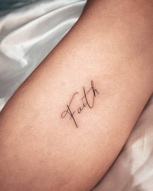 Girls Designs Faith Tattoo