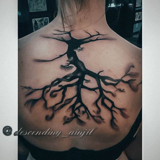 Girls Designs Family Tree Tattoo