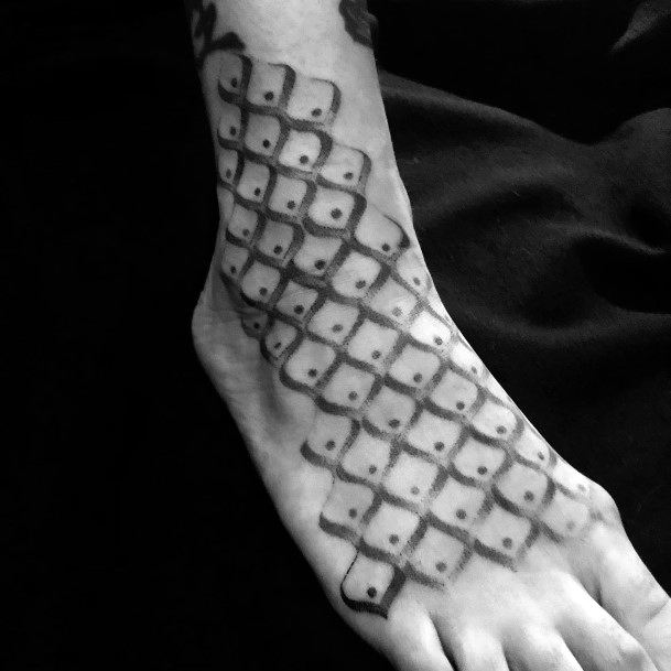 Girls Designs Fish Scales Tattoo