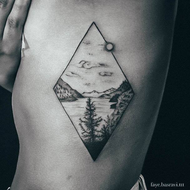 Girls Designs Forest Tattoo