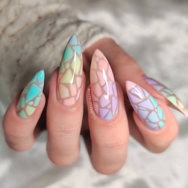 Girls Designs Geometric Nail