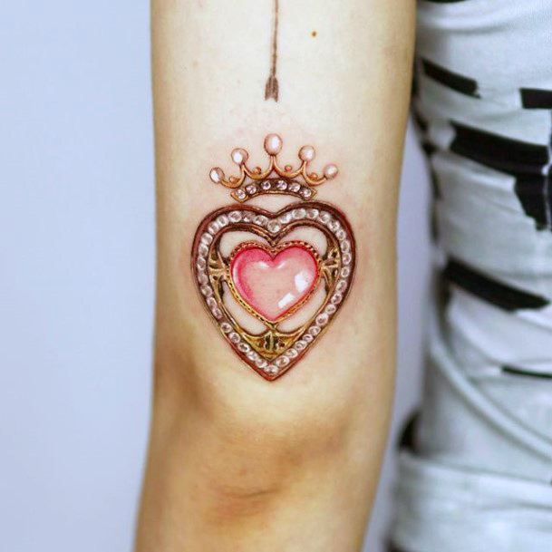 Girls Designs Gold Tattoo