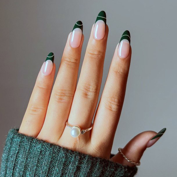 Girls Designs Green Dress Nail