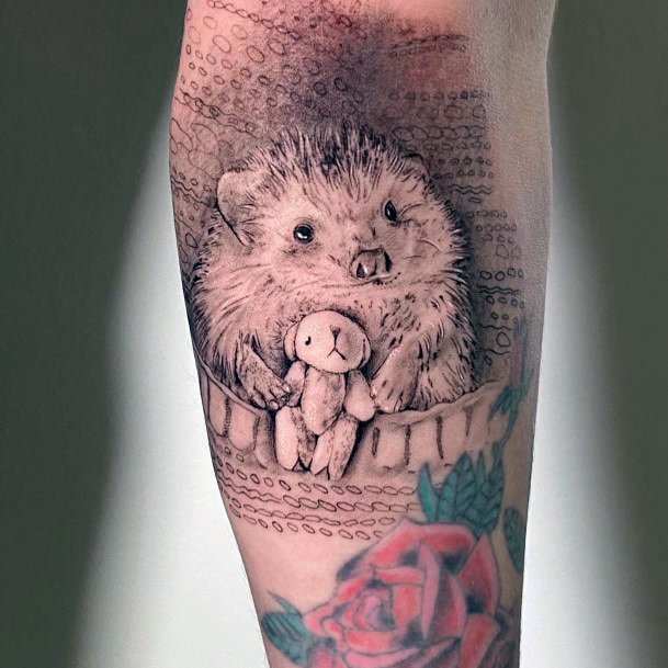 Girls Designs Hedgehog Tattoo