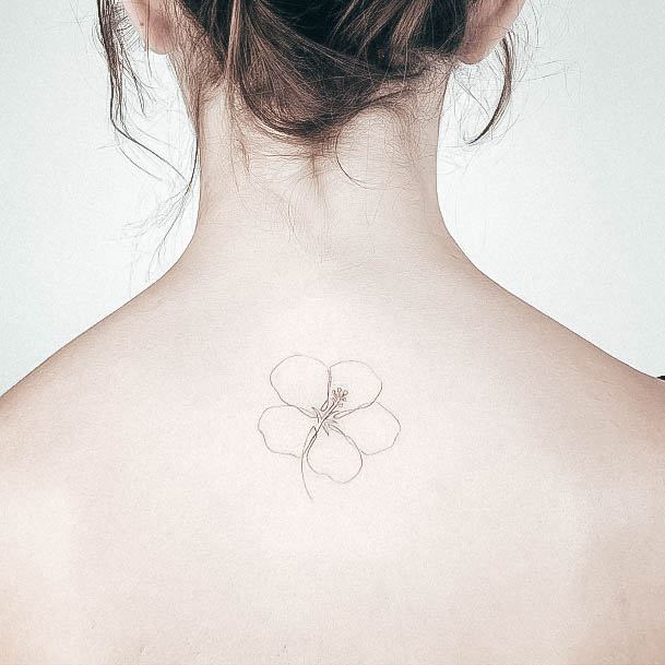 Girls Designs Hibiscus Tattoo