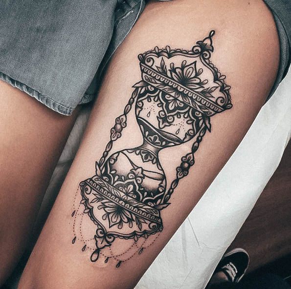 Girls Designs Hourglass Tattoo