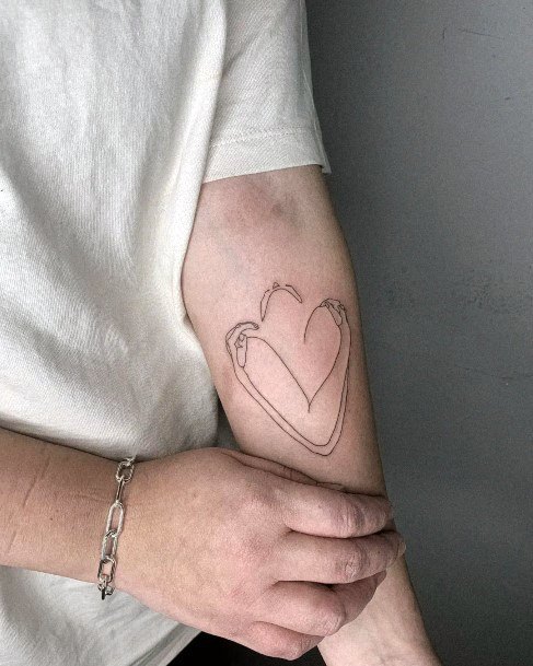 Girls Designs Hug Tattoo