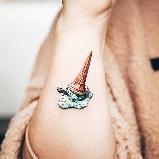 Girls Designs Ice Cream Tattoo