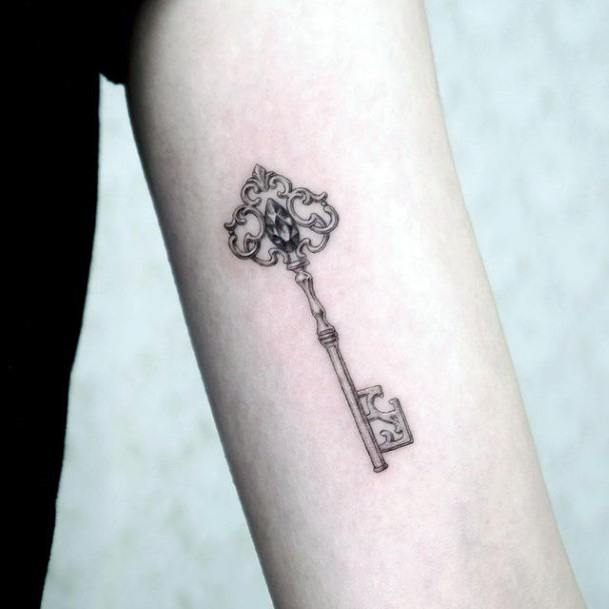 Girls Designs Key Tattoo