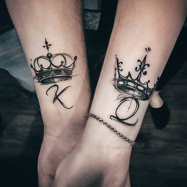 Girls Designs King And Queen Tattoo