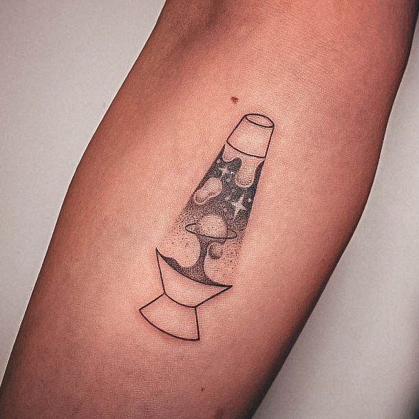 Girls Designs Lava Lamp Tattoo