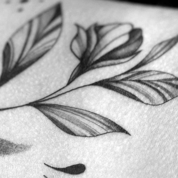 Girls Designs Leaf Tattoo