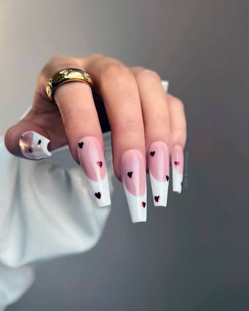 Girls Designs Long French Nail