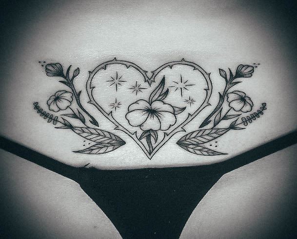 Girls Designs Lower Back Tattoo