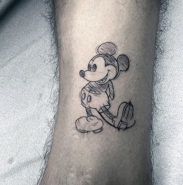 Girls Designs Mickey Mouse Tattoo